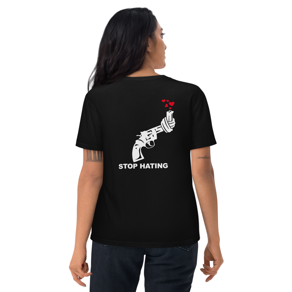 Unisex-Bio-Baumwoll-T-Shirt | STOP HATING