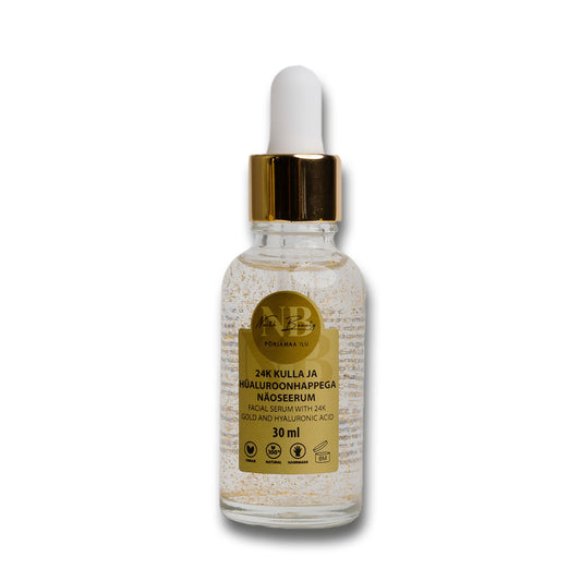 24K Gold and Hyaluronic Acid Face Serum, 30ml