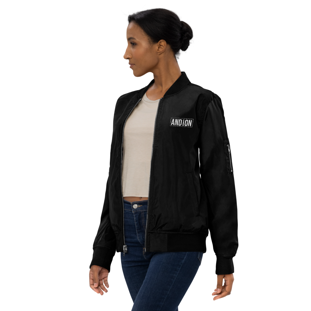 Premium Recycelte Bomberjacke | AND SO ON - gestickt