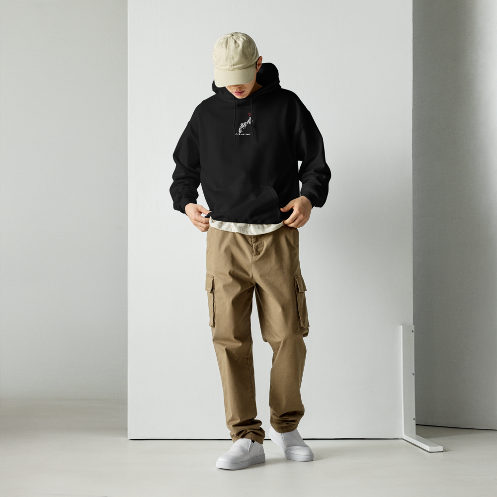 Unisex-Kapuzenpullover STOP HATING - gestickt