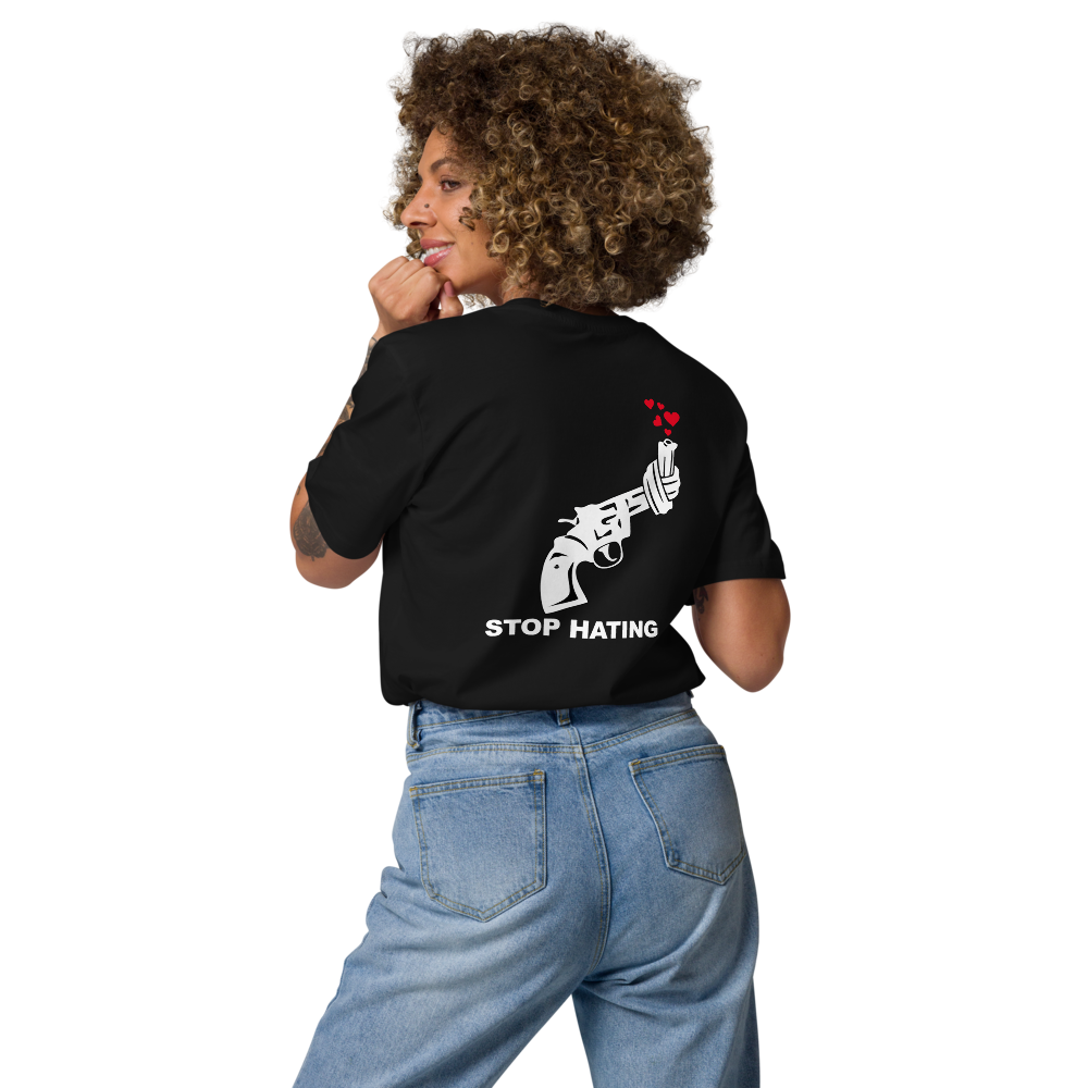 Unisex-Bio-Baumwoll-T-Shirt | STOP HATING